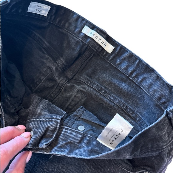 PacSun Men’s Skinny Jeans Distressed Style - Picture 5 of 7